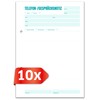 Primus Print Telephone and Call Notepad, A5 A6, 50 Sheets,