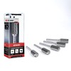 EZARC 5PCS Tungsten Carbide Rotary Burr Set, SB-5 Double Cut