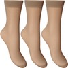 Ladies Silky Soft, Sheer & Durable Smooth Knit Everyday Anklets