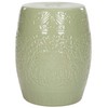 Safavieh Lotus Ceramic Decorative Garden Stool, Light Green