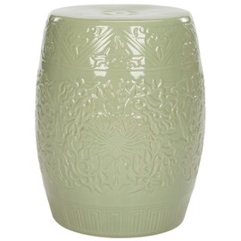 Safavieh Lotus Ceramic Decorative Garden Stool, Light Green