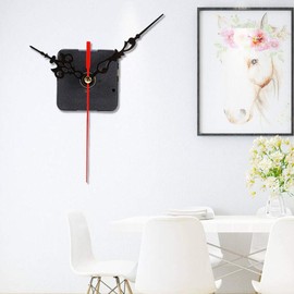 Garosa DIY Mechanism Quartz Clock Movement Parts Replacement Repair Tools Set Kit Including Quartz Clock Movement Hour Hand Minute Hand Second Hand Washer Brass Nut