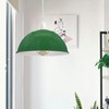 LEDSone Green Metal Ceiling Lamp Shade 21cm Easy Fit Light
