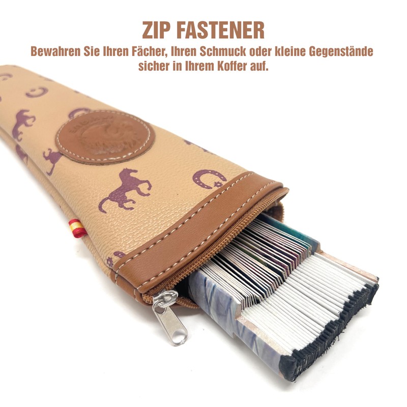 Space Home Expanding Holder with Zipper, Leather Compartment, Protective Bag,