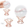 Klmnop 2 Sets Baseball Display Case, Round Clear Ball Holder