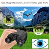 Yourelexit 12x25 Compact Binoculars for Adults & Kids, High Powered
