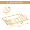 Snailhouse Soap Dishes, 2 Pack Self Draining Rustproof Stainless Steel