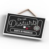Global Designs Do Not Disturb Darts Funny Hanging Hanger Wooden