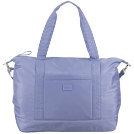 BODHI Metro Soft Puffy Shoulder Bag Travel Duffel Tote Carry on Luggage Sport Weekender Overnight Women For Spirit Airlines, Dark Denim Blue