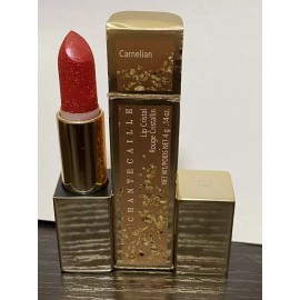 Chantecaille Lip Cristal Lipstick Carnelian Shimmer Gold Case DISCONTINUED  NIB