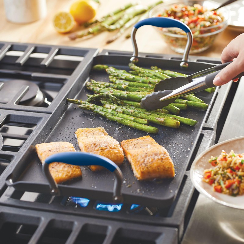 Anolon Advanced Home Hard Anodized Nonstick Double Burner/Flat Grill/Griddle Rack,