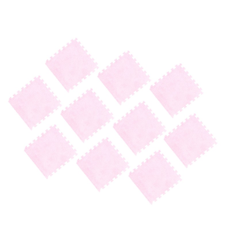 10pcs Plush Foam Floor Mat Prevent Slip Cuttable Thickened Interlocking