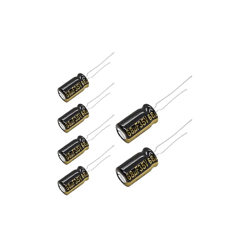 6pcs Panasonic FM Series Electrolytic Capacitors 35V 33~1800uf Ultra Low