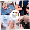 Kit de agujas de coser a mano con ojo grande,