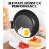 MICHELANGELO 8 Inch Nonstick Frying Pan with Lid, Non Stick