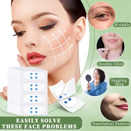 Face Lift Tape, Face Tape Lifting Invisible, Wrinkle Patches Face Lift Double chin Stickers Makeup Patch for Double Chin Wrinkles Lifting Saggy Skin (40)