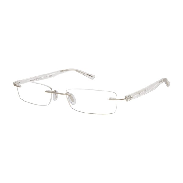 Scojo New York Gels Slim Rectangle Reading Glasses, Handmade Scratch