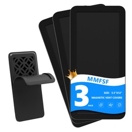 Magnetic Vent Covers (3-Pack) for Complete Seal, 5.5" X 12" for Home Floor, Wall, Ceiling Vents and Air Registers–Upgraded Thickness(2.5mm),for RV, HVAC, and AC Vents, Energy Savings, Vent Not Include