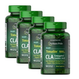 Puritans Pride Tonalin 1000mg CLA softgel Puritans Pride CLA 1000 mg Tonalin, 4 units, 90 tablets / 퓨리탄스프라이드 토날린 1000mg 씨엘에이 소프트젤 Puritans Pride CLA 1000 mg Tonalin, 4개, 90정