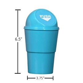 Hammont Mini Trash Can for Car - 4 Pack, 3.75"x6.5" Car Trash Bin - Cute Car Accessories, Colorful Car Garbage Can - Compact and Convenient Trash Can for Car