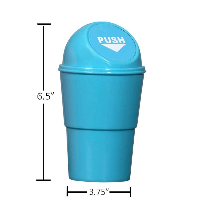 Hammont Mini Trash Can for Car - 4 Pack, 3.75"x6.5"