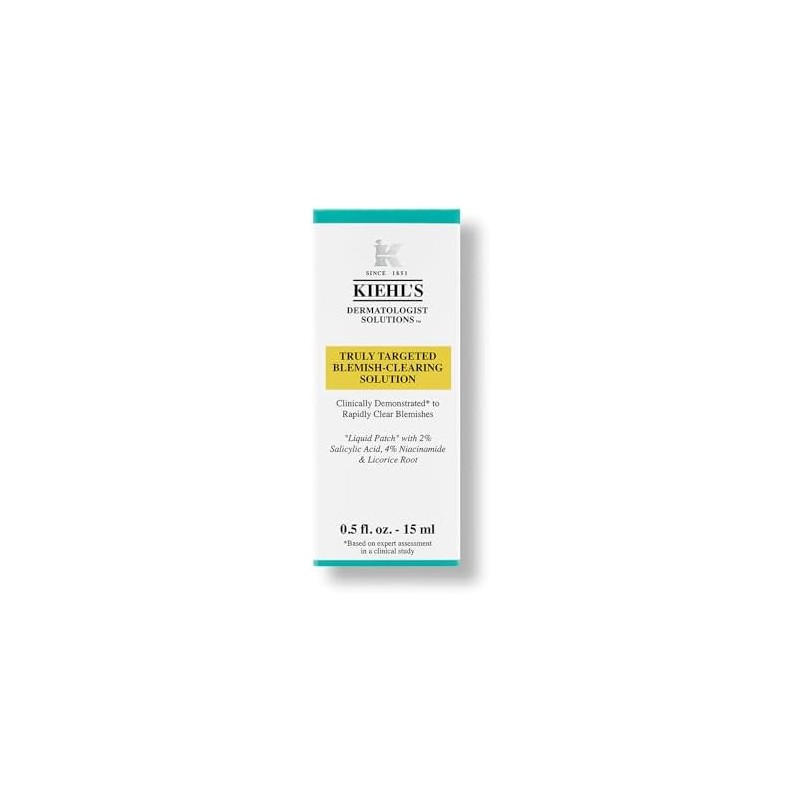 Kiehl's Truly Targeted Blemish-Clearing Solution, Solución Eliminadora de Acné, Tratamiento