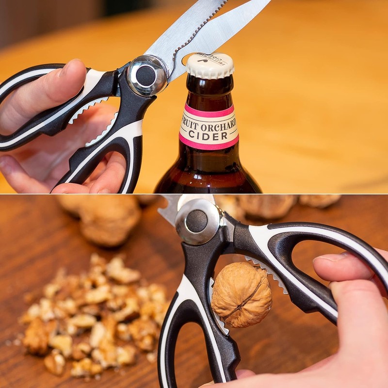 Kitchen Scissors, Heavy Duty Sharp Stainless Steel Scissors for Kitchen,