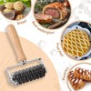 JuyVerq Pastry Lattice Roller Cutter, Stainless Steel Lattice Dough Cutter