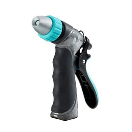 Heavy Duty Metal Adjustable Water Jet Hose Nozzle 500006 with Rear Trigger and Comfort Grip by New England Garden Tools for Cleaning, Watering Plants & Yards, Washing Cars & Pets