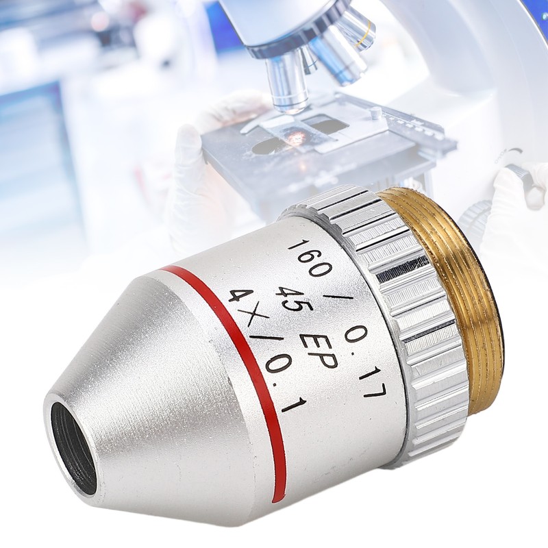 4X Objective Lens 195EP Achromatic Objective Lens Replacement for Biological