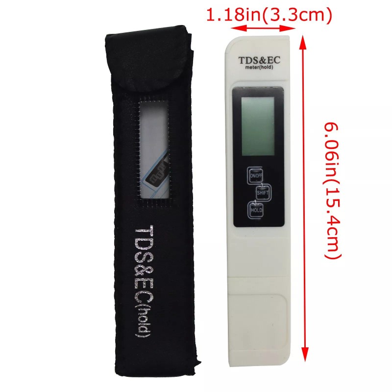 TECHTONGDA Portable TDS Meter Digital Tester Water Conductivity Temperature Test
