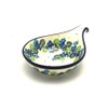 Polish Pottery Spoon/Ladle Rest - Spring Viola