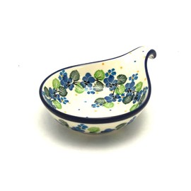 Polish Pottery Spoon/Ladle Rest - Spring Viola