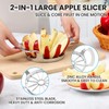 AUBENR 4.72 Inch Extra Large Apple Slicer with 12 Blades