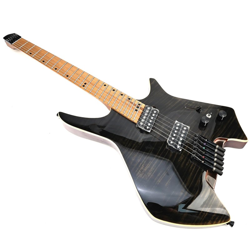 OVSAL Fanned Fret Headless Guitar Bridge，CNC Zinc Alloy 6 String