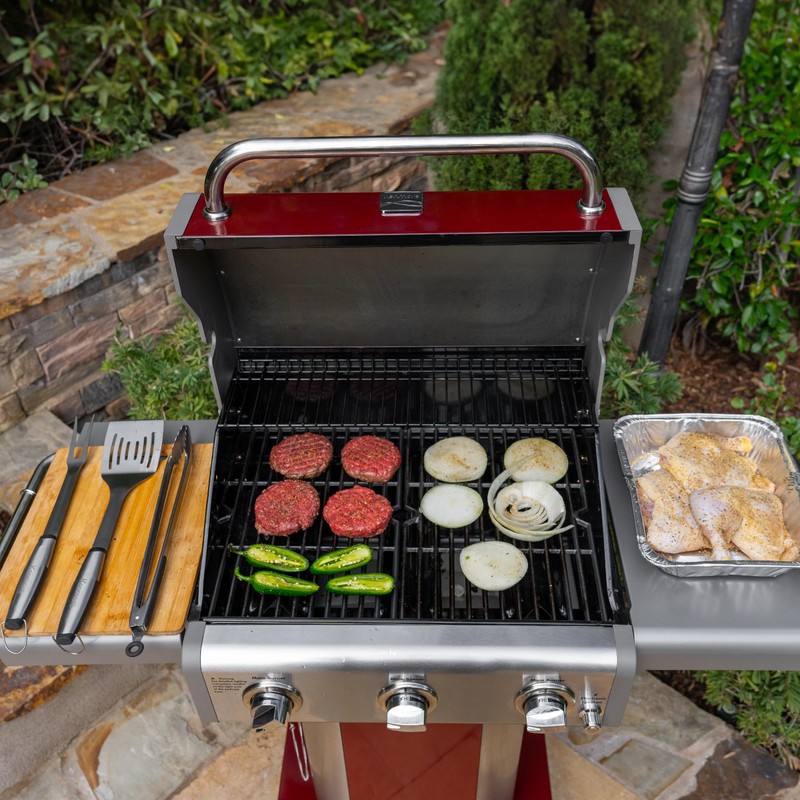 Kenmore 3-Pc Stainless Steel BBQ Grill Tool Set