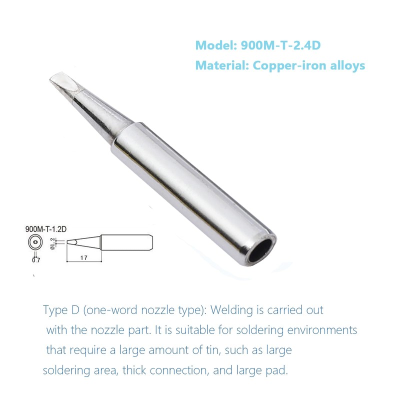 5Pcs Soldering Iron Tips, 900M Solder Tip Replacement for Weller,