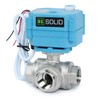 U.S. Solid 3-Way Motor Ball Valve, Stainless Steel Zone Valve,