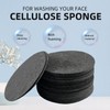 Spunspon 50-Count Facial Sponges Compressed Natural Cellulose Sponge Round Shape