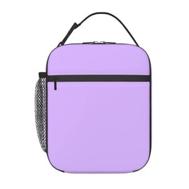 WJLKSJD Purple Lunch Box Reusable Insulated Totes Detachable Lunch Bag Thermal Cooler for Kids Girls Boys Teens School Picnic Travel