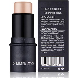 Kit de Maquillaje Facial Iluminador, Barra de Contorno y Resaltado en Polvo (02#)