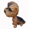 Kangkang@ [Yorkshire Terrier] Bobbleheads Car Ornaments Resin Car Decoration,4.7x2.3''