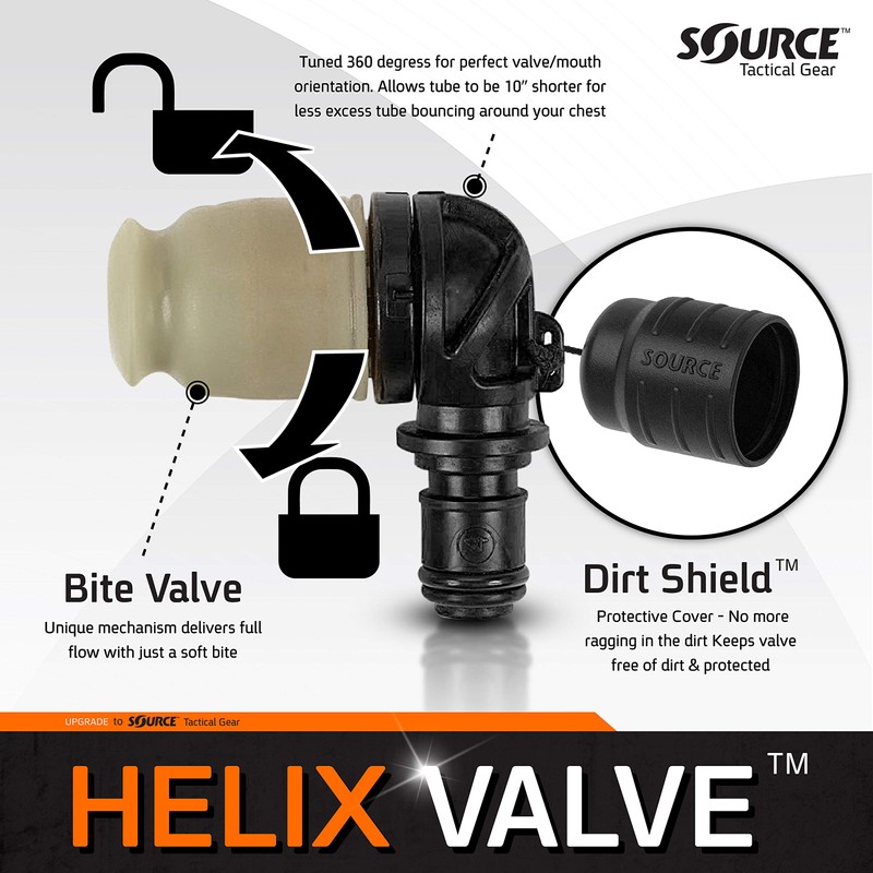 Source Tactical Exclusive Helix Válvula de bocado de Alto Flujo