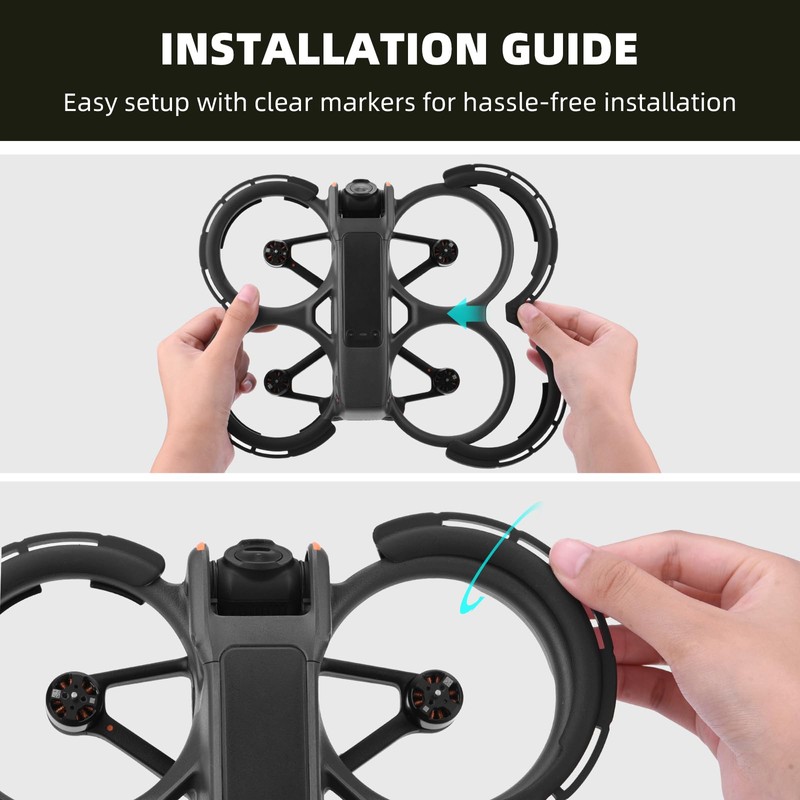 BRDRC Avata 2 Bumper Guards Accessories, Propeller Guard Protector Gimbal