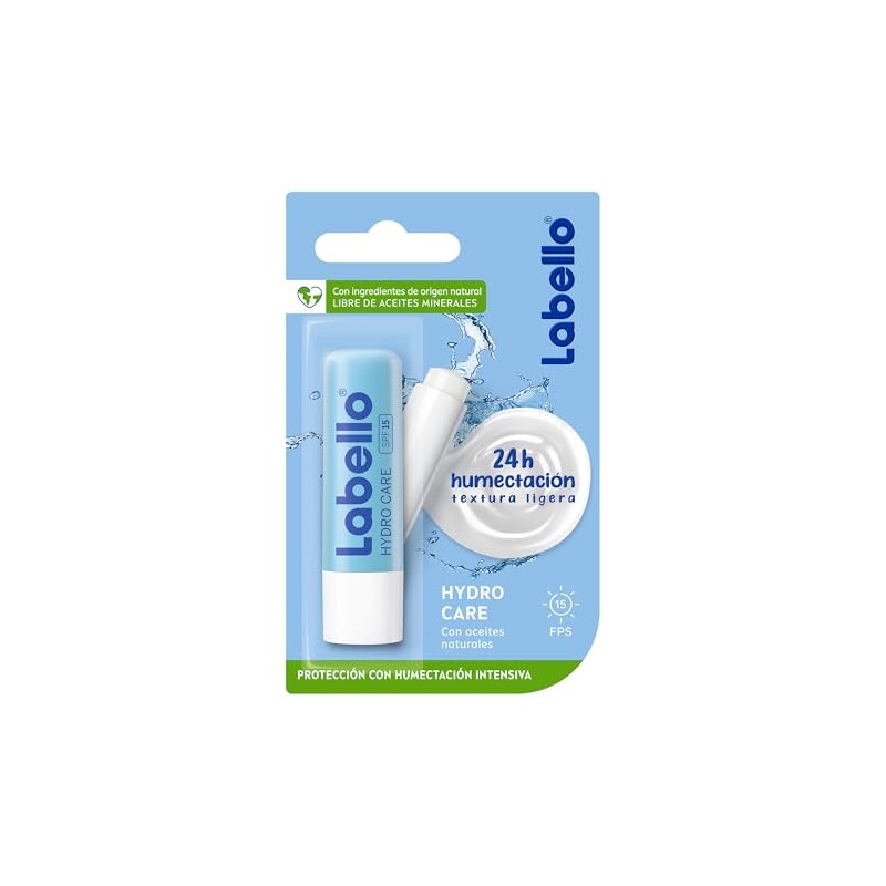 LABELLO Bálsamo labial Hydro Care (4.8g) protector labial hidratante FPS