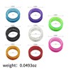 16Pcs Soft Silicone Scissors Finger Rings Silicone Pet Shears Ring