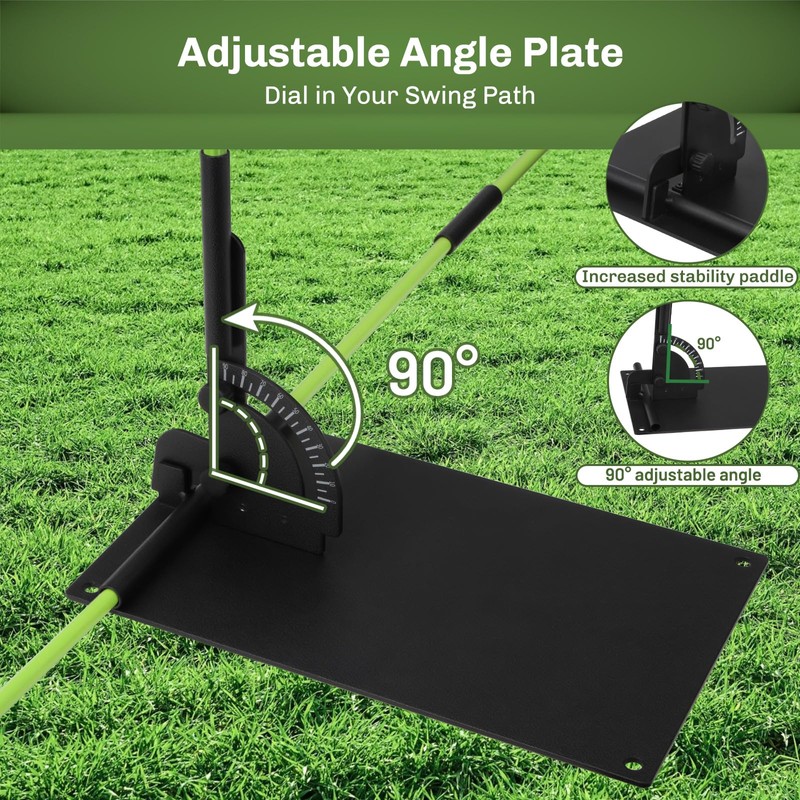 Feroca Upgraded Golf Alignment Stick Holder with Anti-Tip Base, Golf