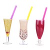 ALINK Reusable Boba Smoothie Straws, 10” Long Extra Wide Fat