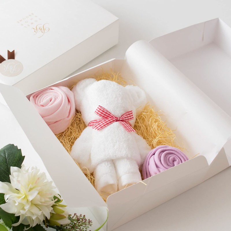 Bloom Imabari Towel, Towel Bear, Towel Gift, Bear & Flowers,