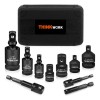 Adaptadores Impacto ThinkWork W6108 Hexagonal Taladro 1/4 3/8 1/2